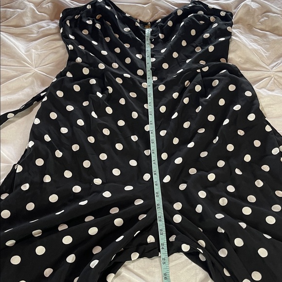 J Crew NWT Strappy wide-leg jumpsuit in black and ivory polka dot - Picture 13 of 14